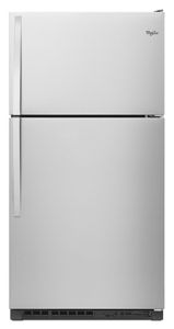 33-inch Wide Top Freezer Refrigerator - 20 cu. ft. Monochromatic Stainless  Steel WRT311FZDM | Whirlpool